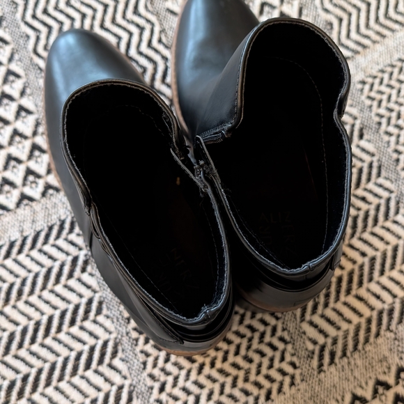 Naturalizer Black Ankle Boots with Buckle Detail - Picture 7 of 13
